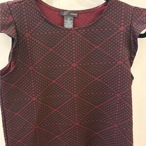 Aqua Burgundy and Black Geometric Tank Top - Never Used